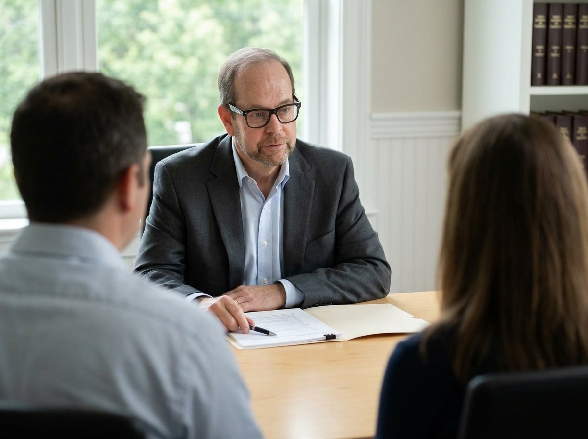 Patrick M. Morris in the first meeting with a couple